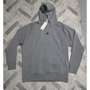 Adidas ZNE Premium Men's Hoodie Sweatshirt Pullover Size Large Tall LT Gray Rare